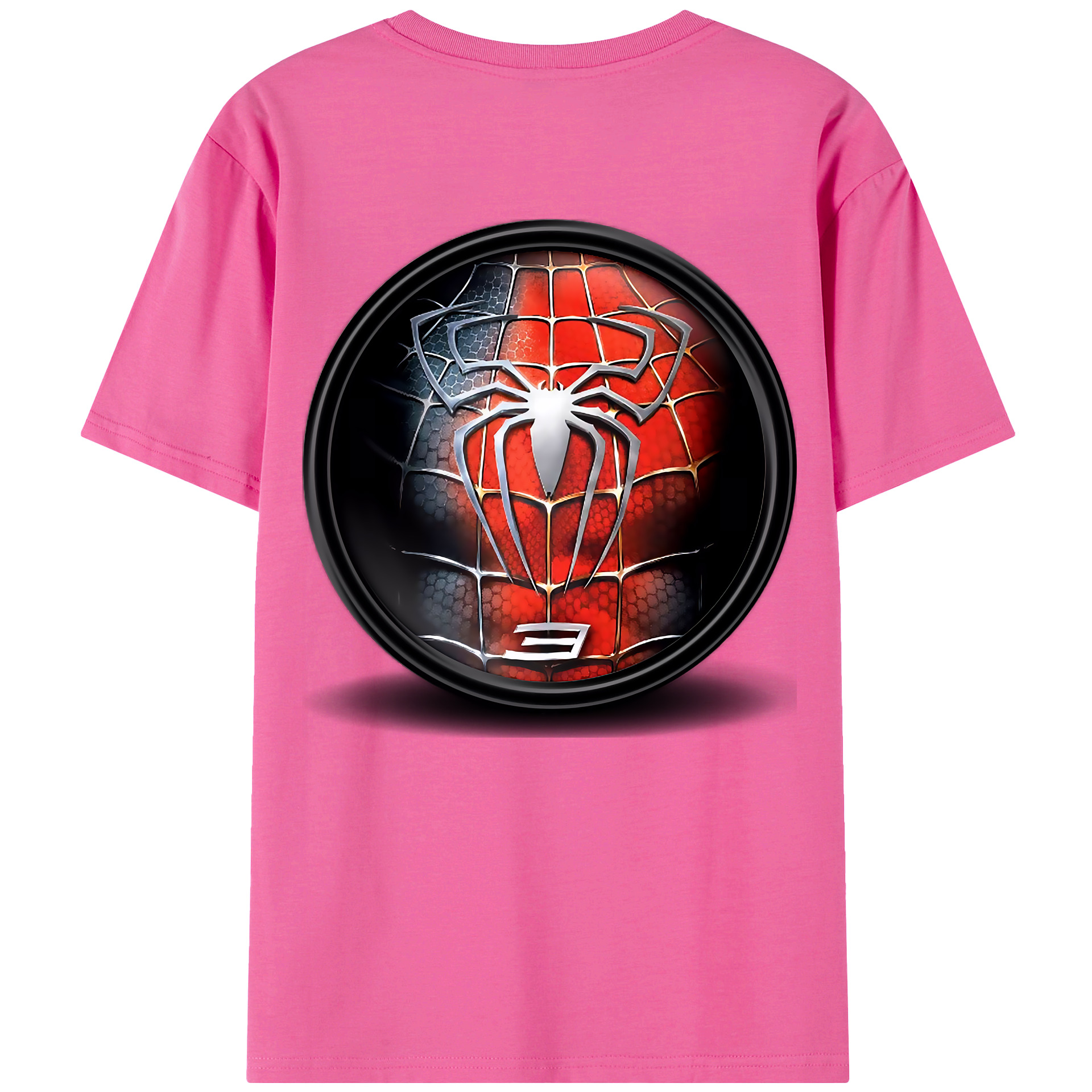 （画像用） Spider Man スパイダーマン レディース半袖Tシャツ(バックプリント)